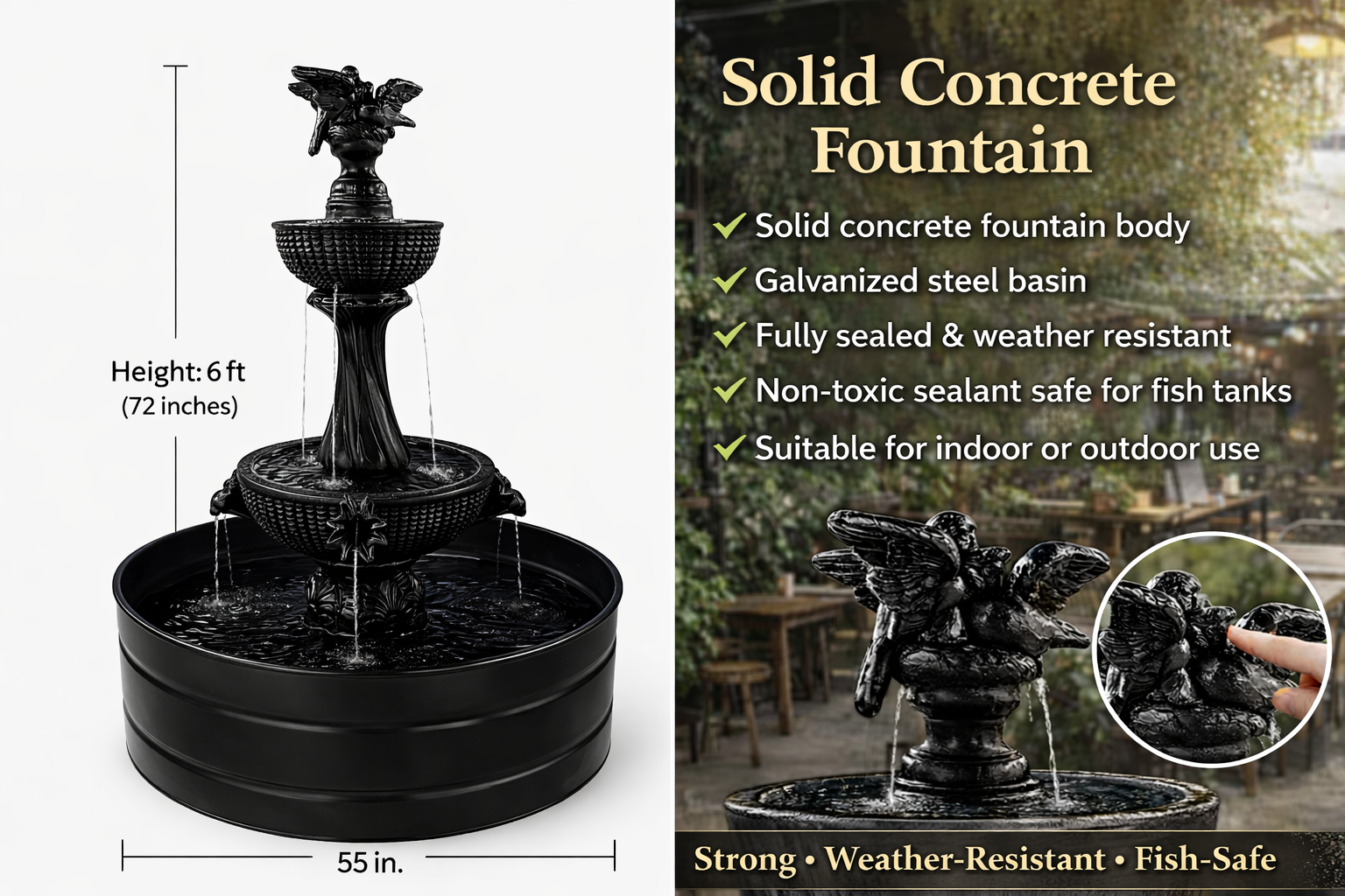 Luxury Koi Pond Fountain