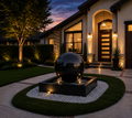 Luxurious 30'' Concrete Sphere with a showing basin
