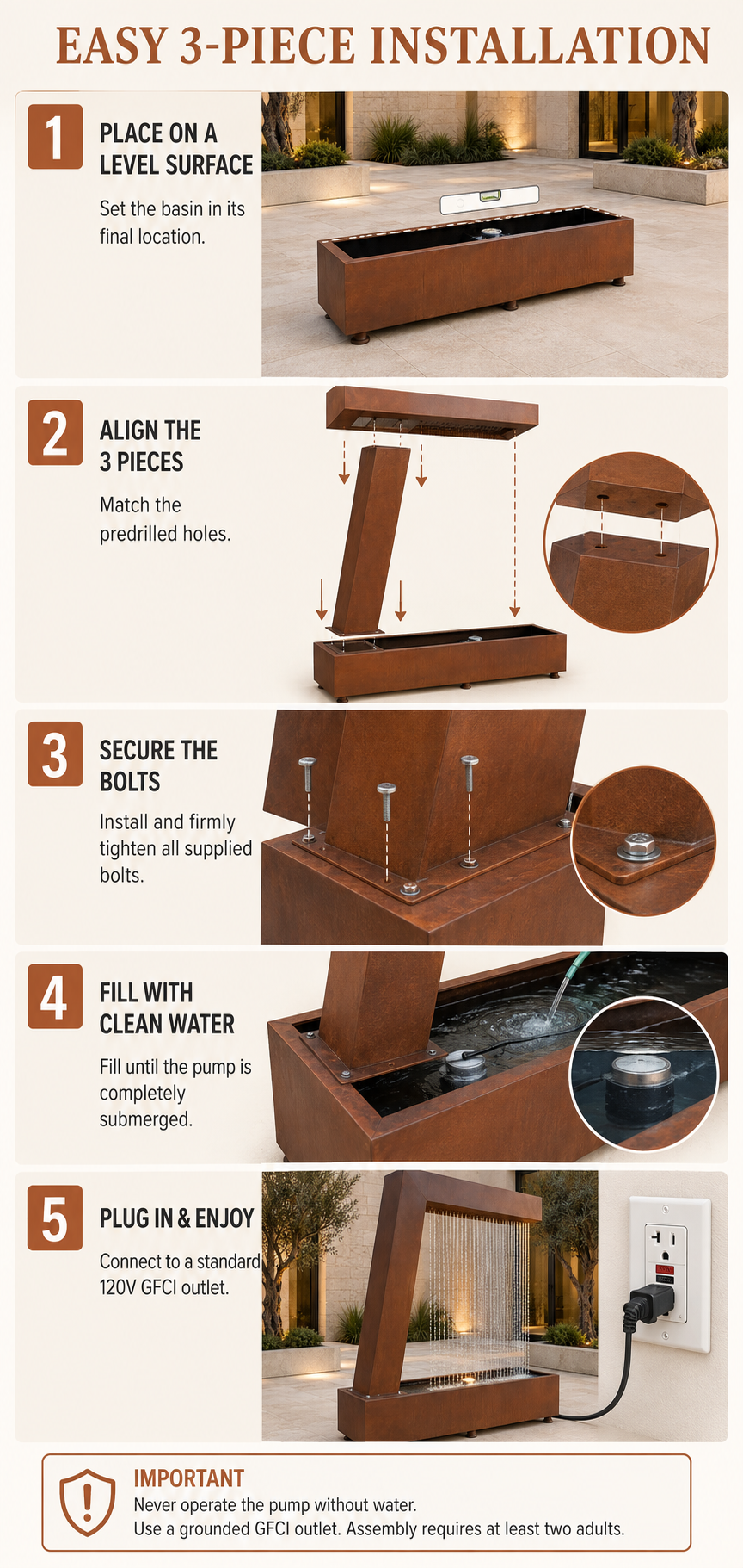 Modern Water Curtain Fountain
