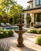 Modern Three-Tier Classic Resin Fountain
