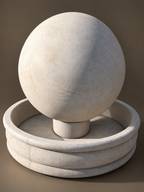 Luxury Oversized Concrete Sphere Fountain