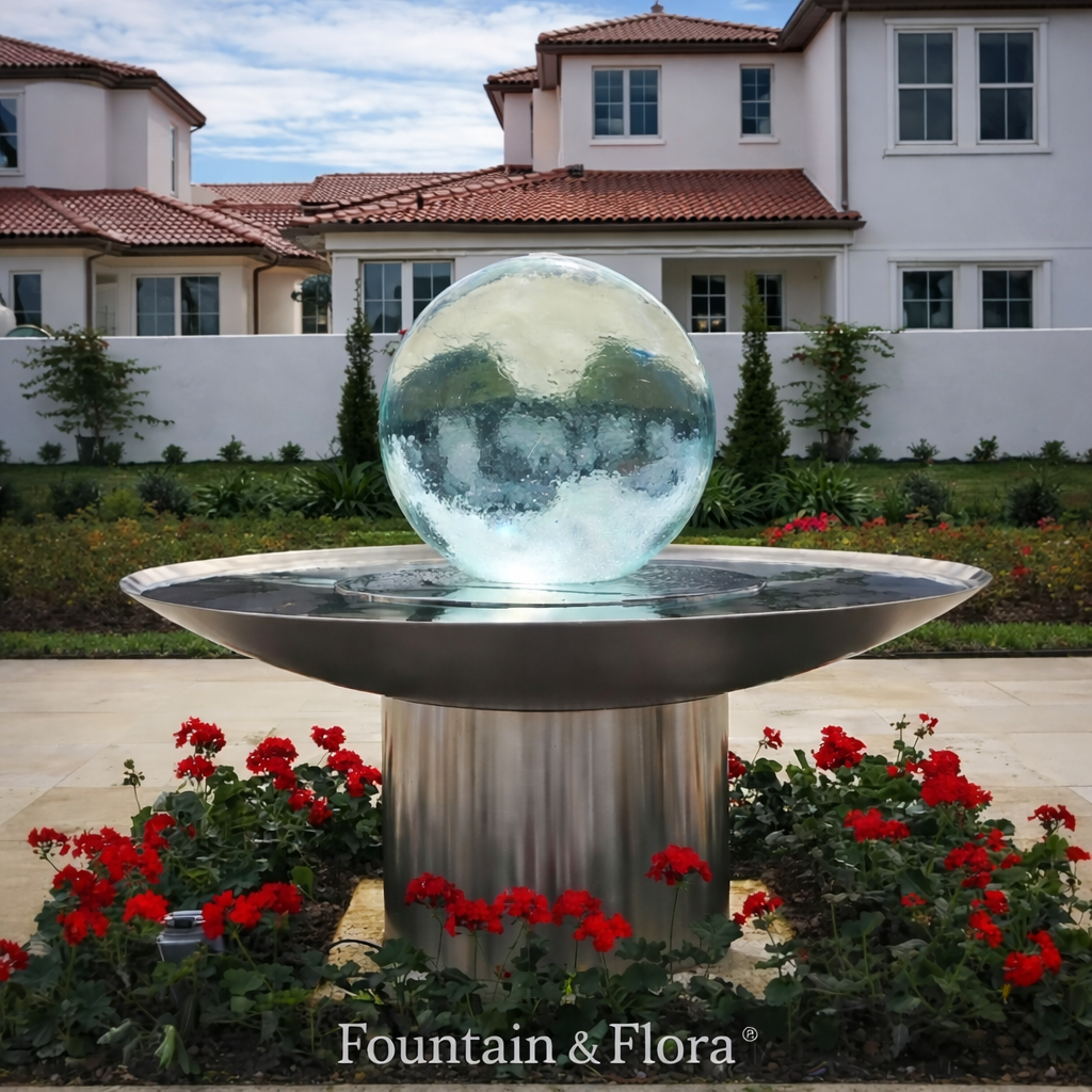 24-Inch Acrylic Sphere Fountain – Complete Kit
