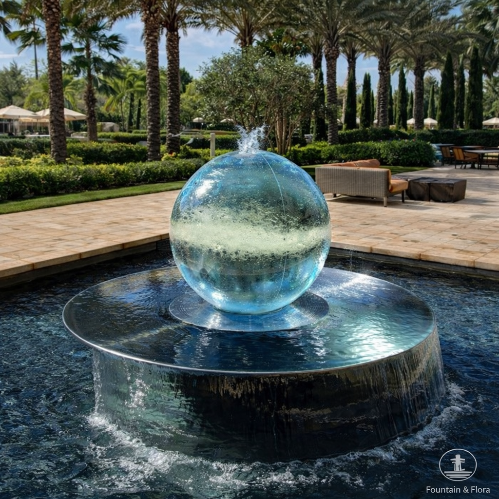 24-Inch Acrylic Sphere Fountain – Complete Kit