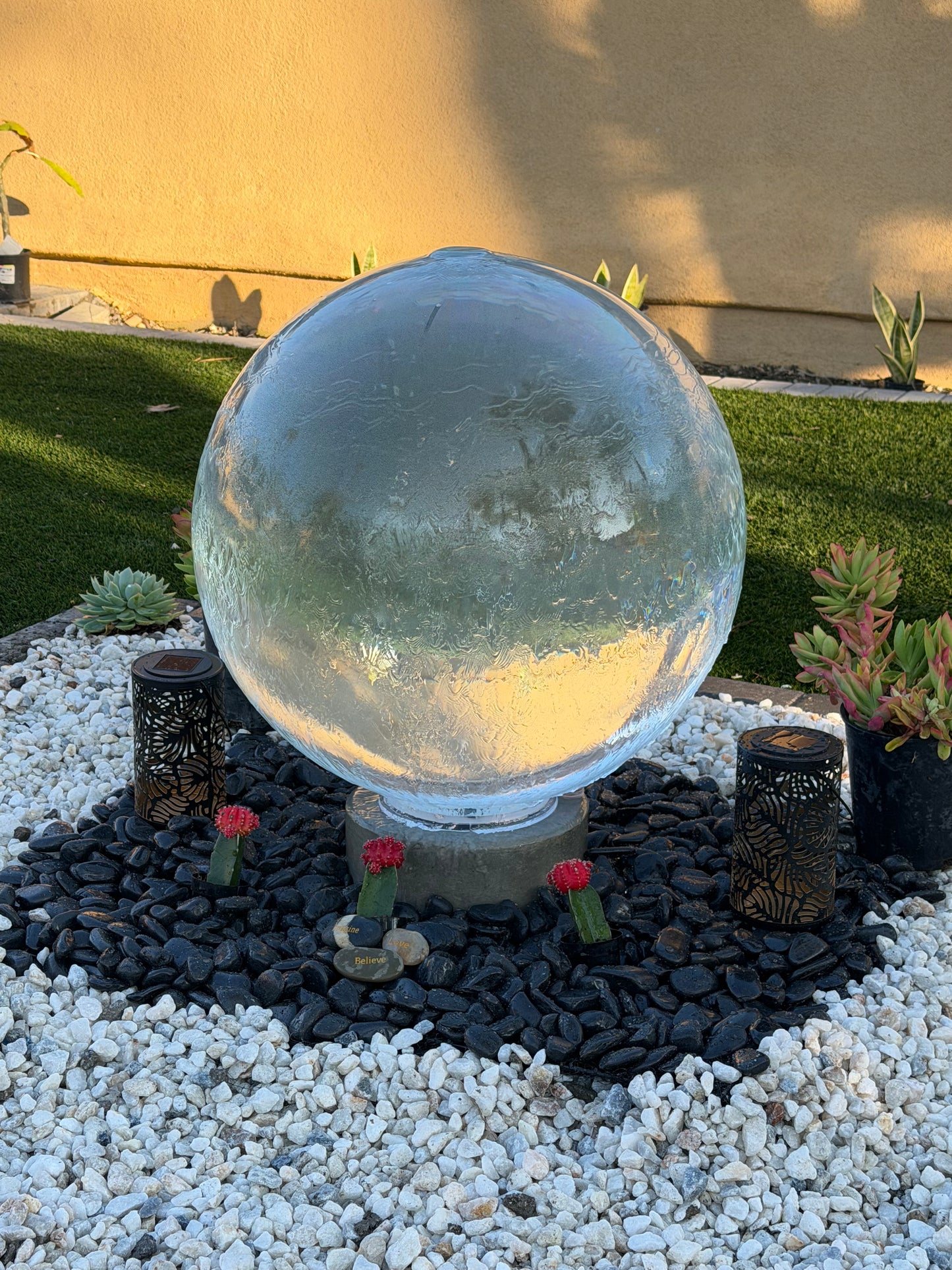 24-Inch Acrylic Sphere Fountain – Complete Kit