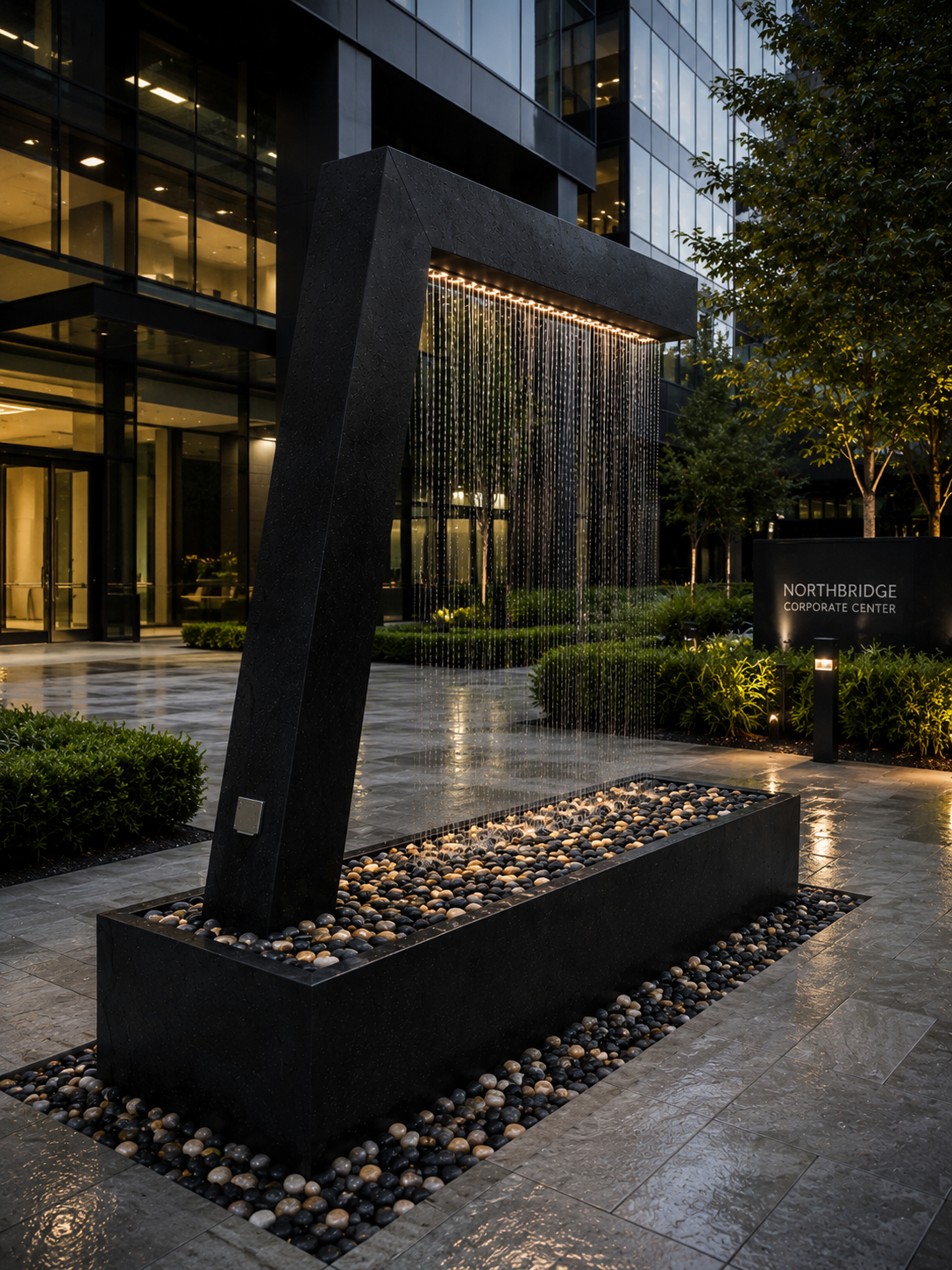Modern Water Curtain Fountain