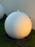 24" Concrete Sphere Fountain Set (3-Piece)