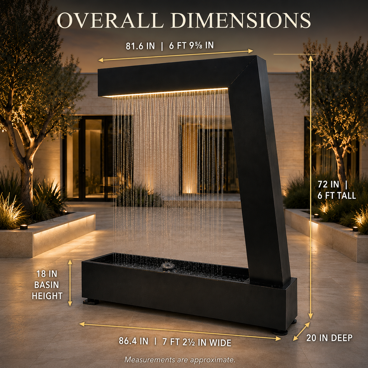 Modern Water Curtain Fountain