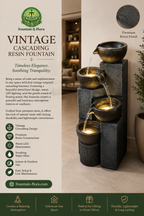 Vintage Resin Fountain – LED