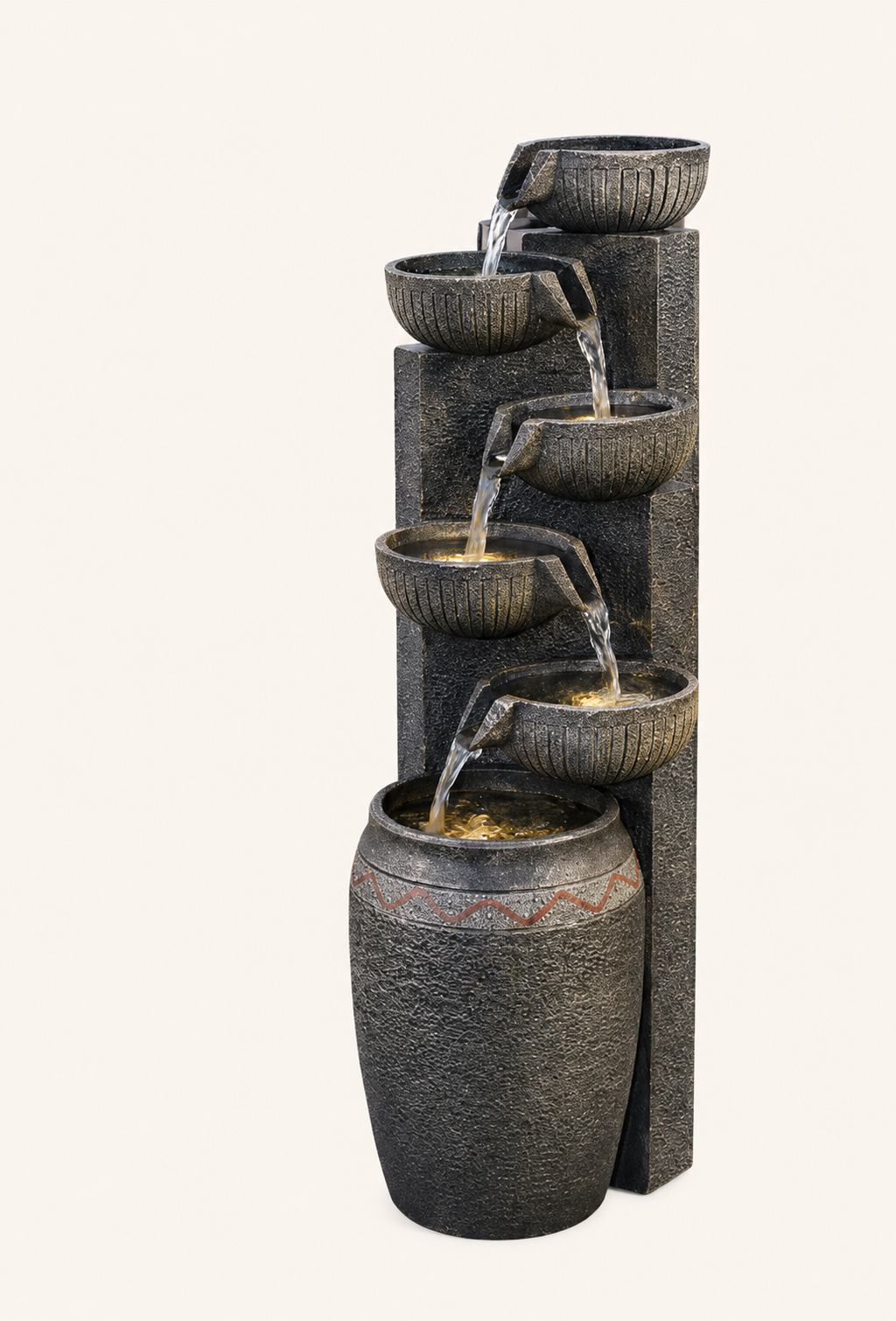 Modern Tiered Waterfall Fountain
