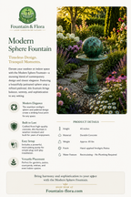 Modern Sphere Fountain