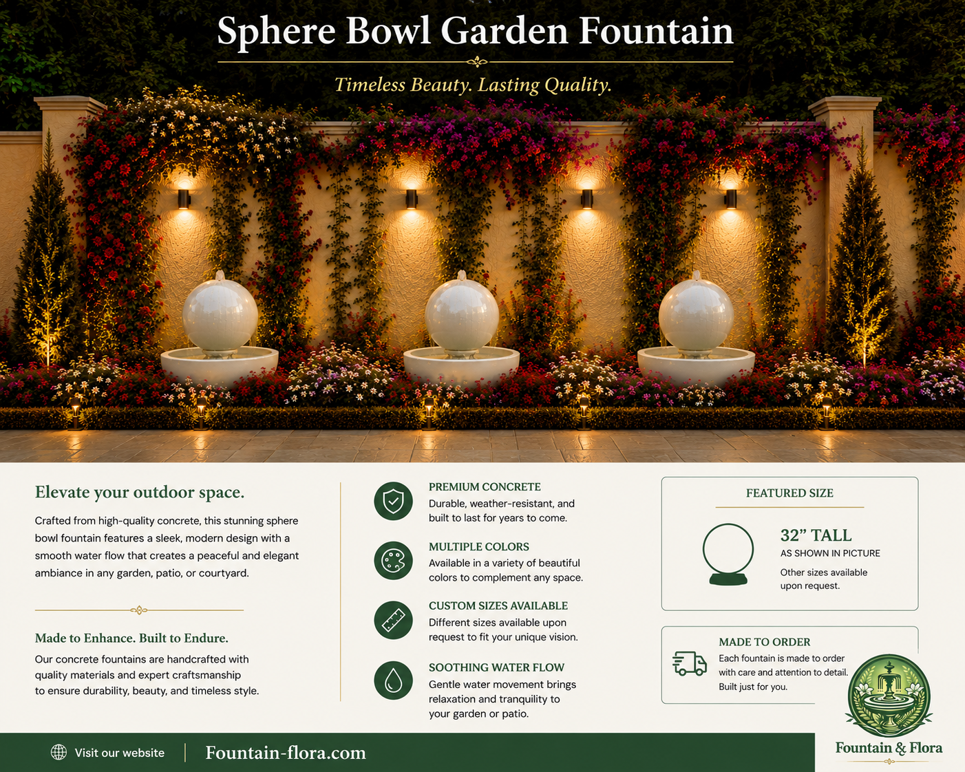 Compact Sphere Fountain