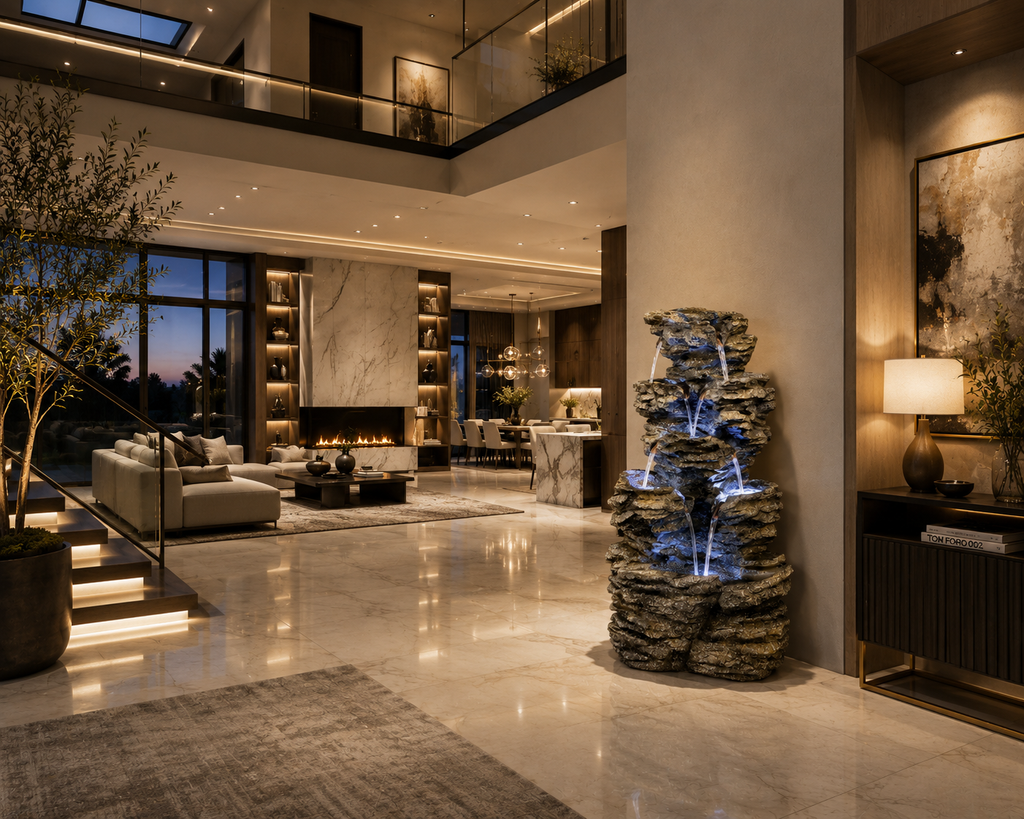 7-Tier Rock Fountain – LED