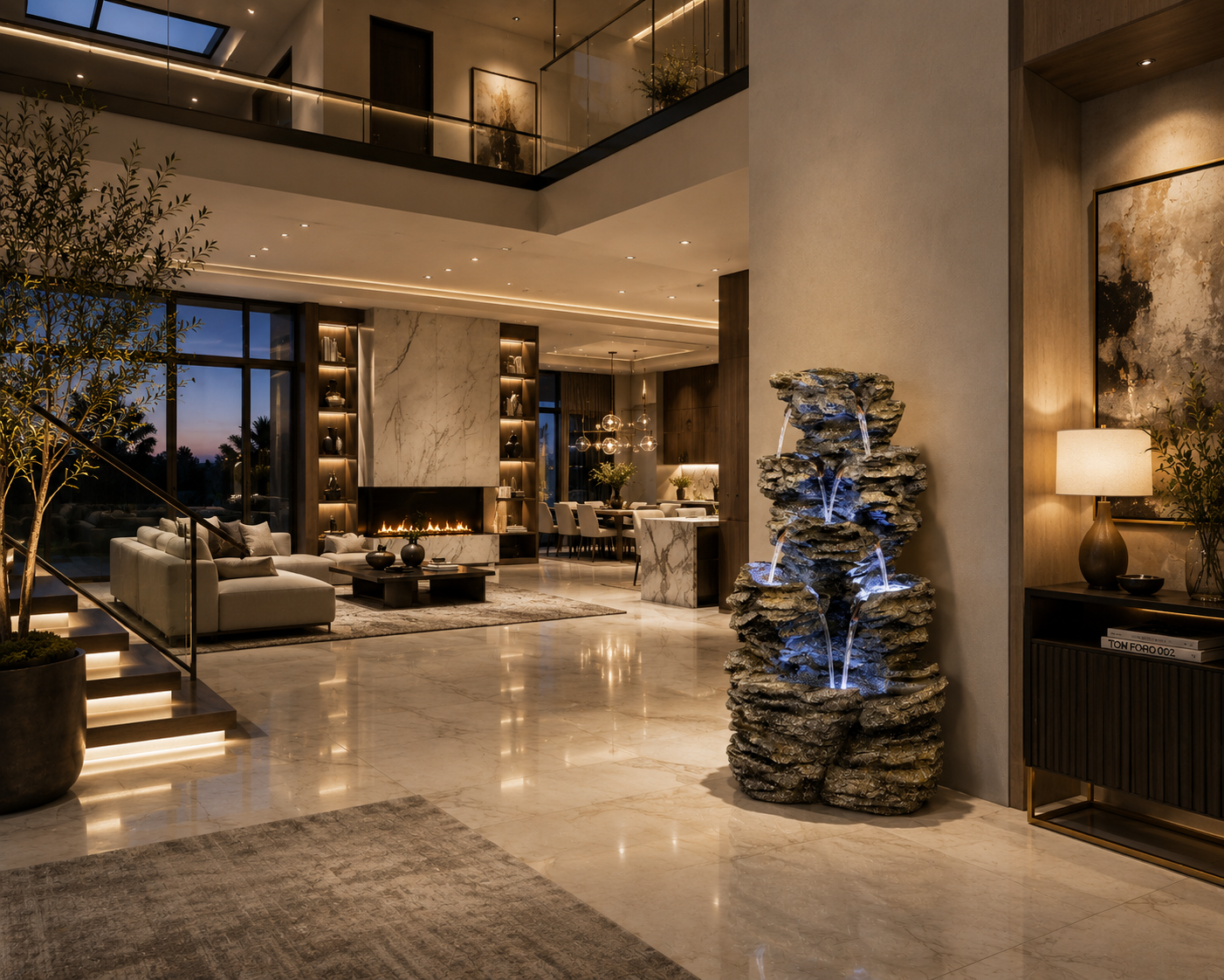7-Tier Rock Fountain – LED