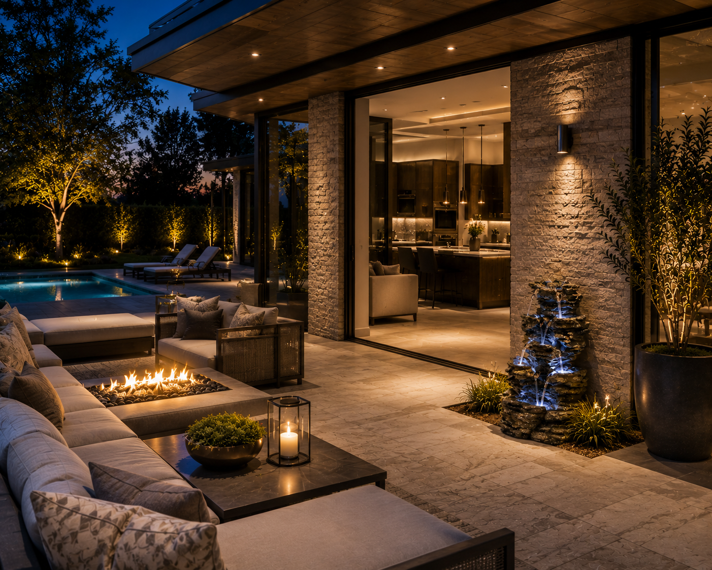 7-Tier Rock Fountain – LED