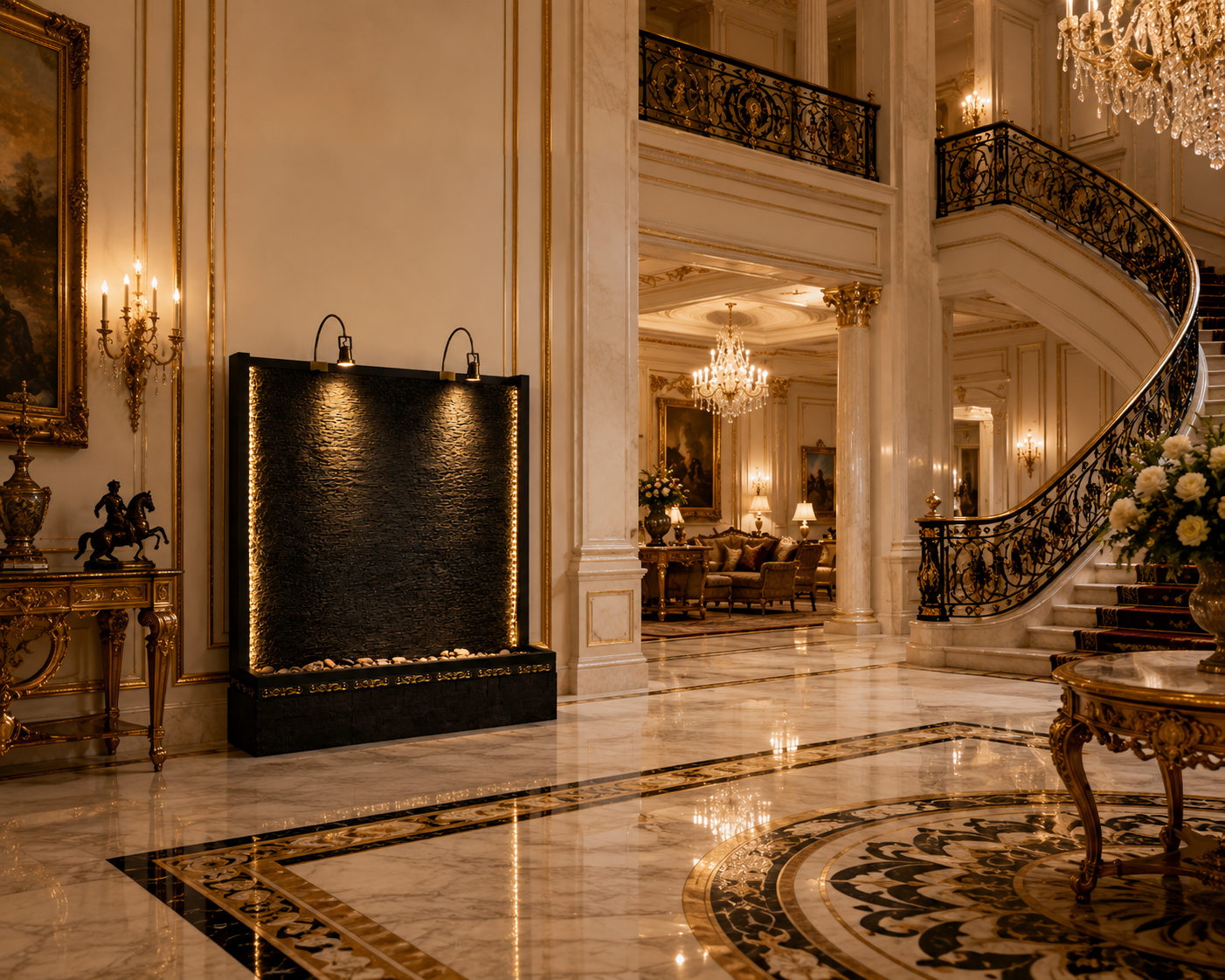 Luxury LED Water Wall Fountain