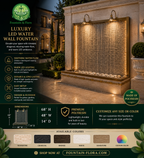 Luxury LED Water Wall Fountain