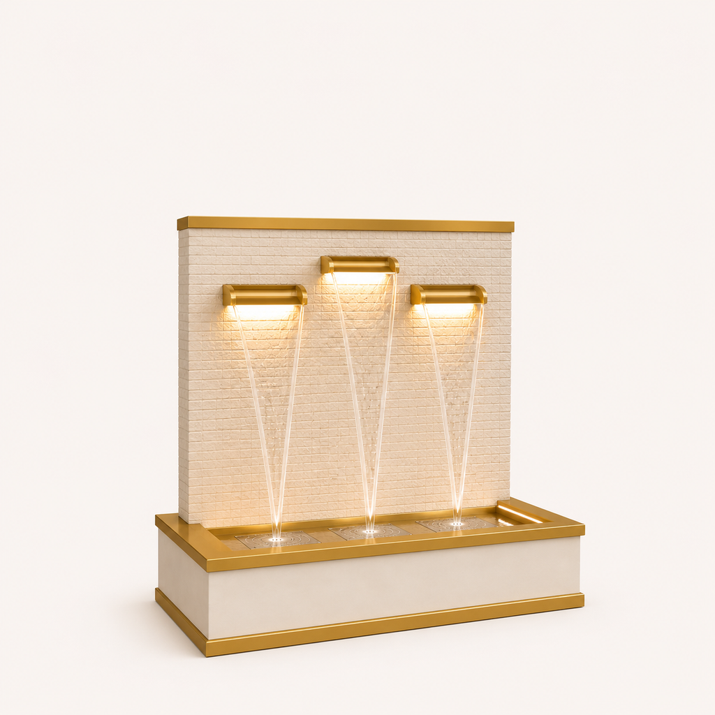 Modern Polyresin Wall Fountain  | Custom Design and size