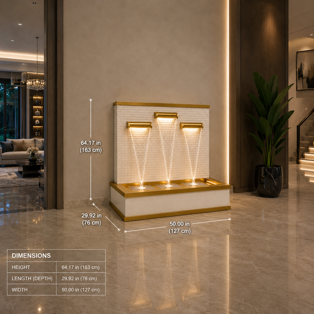 Modern Polyresin Wall Fountain  | Custom Design and size