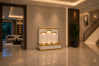 Modern Polyresin Wall Fountain  | Custom Design and size