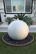 24'' Concrete Sphere Fountain with a Hidden Base / Full kit
