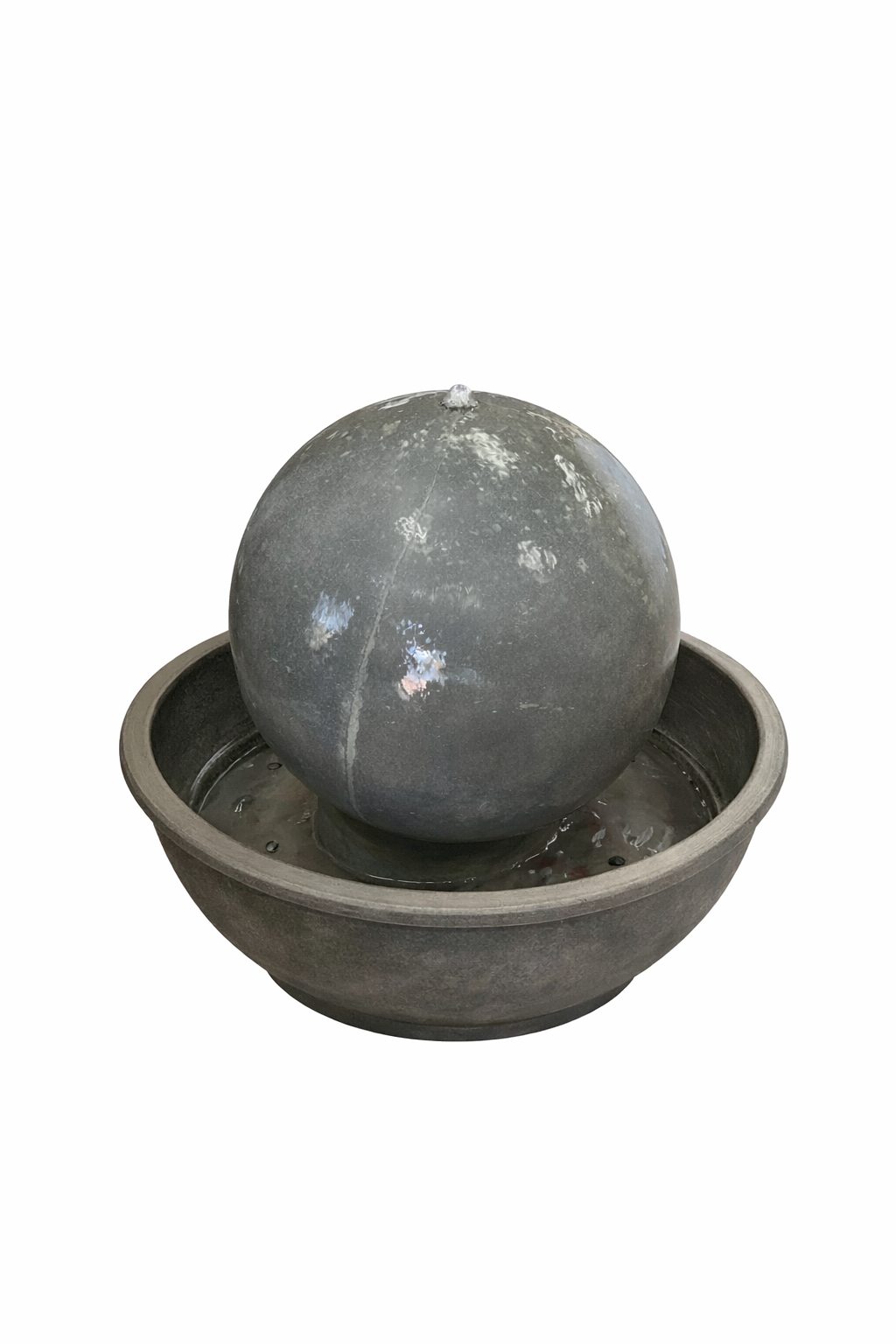 Modern Sphere Fountain – Compact Outdoor & Indoor Water Feature (Multiple Colors)