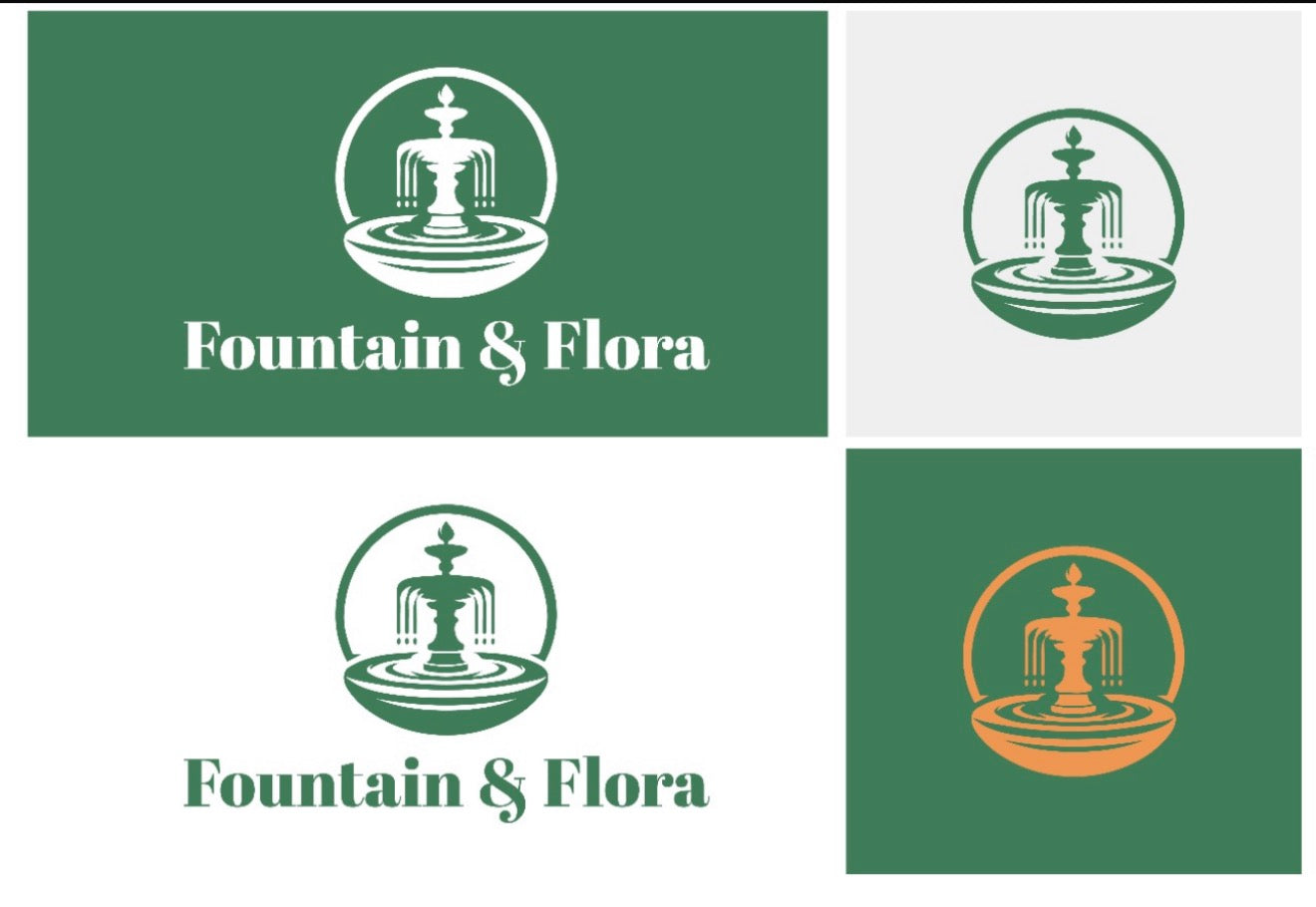 24” Concrete spheres water feature