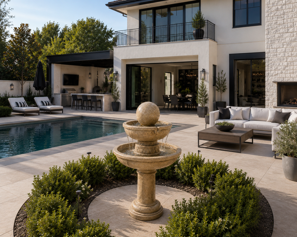Rustic Tiered Fountain