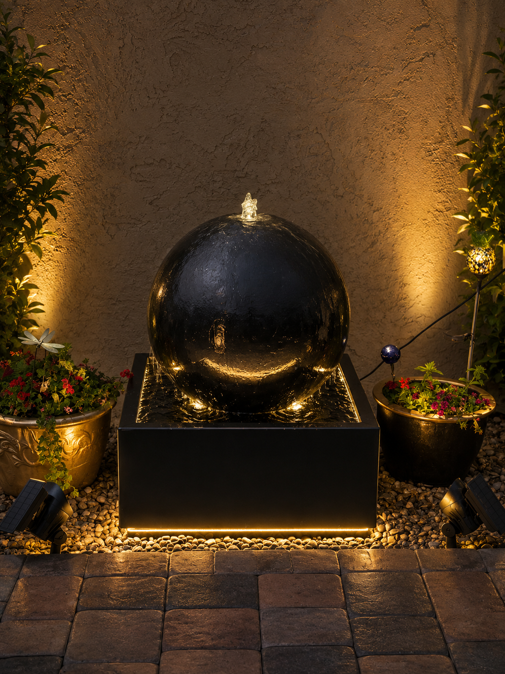 24” concrete sphere full kit