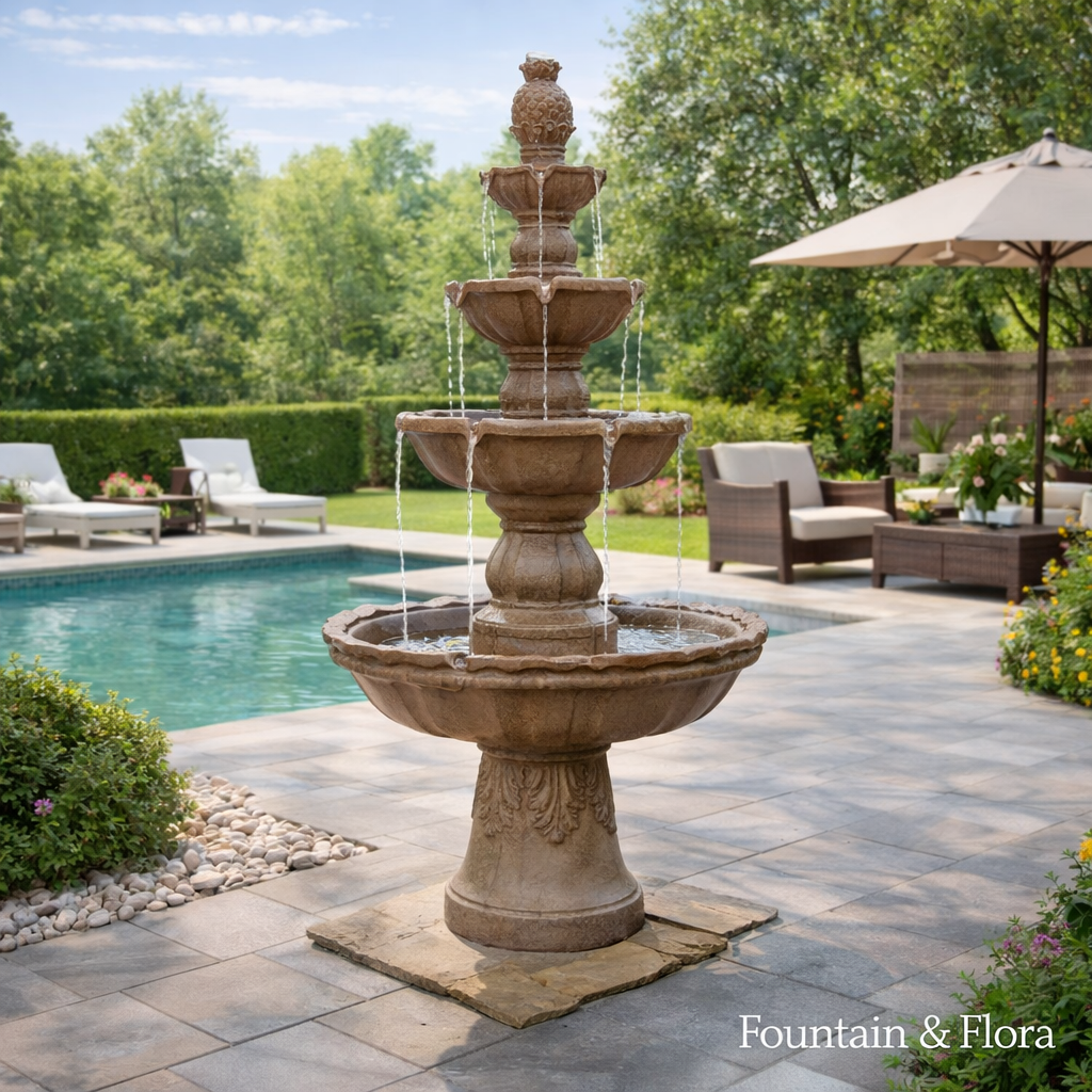 4 Tiers Fountain- Outdoor water Fountain