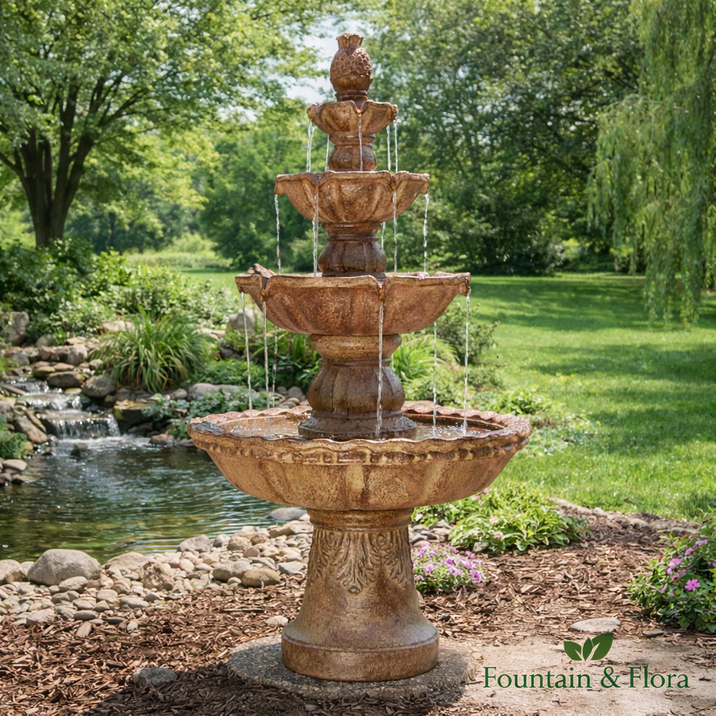 4 Tiers Fountain- Outdoor water Fountain