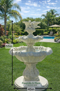 Classic Two-Tier Dove Fountain – 55” Outdoor Water Feature