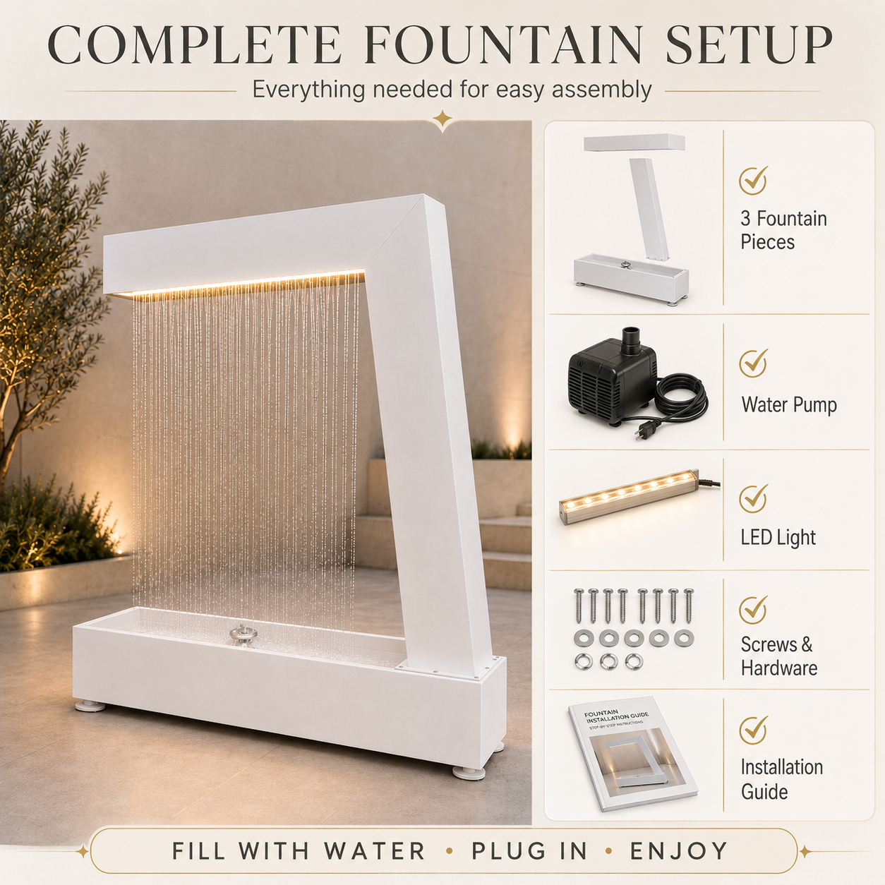 Modern Water Curtain Fountain