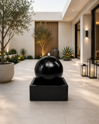 20” Concrete Sphere Fountain with 24” Basin