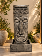 Zen Buddha Concrete Water Fountain