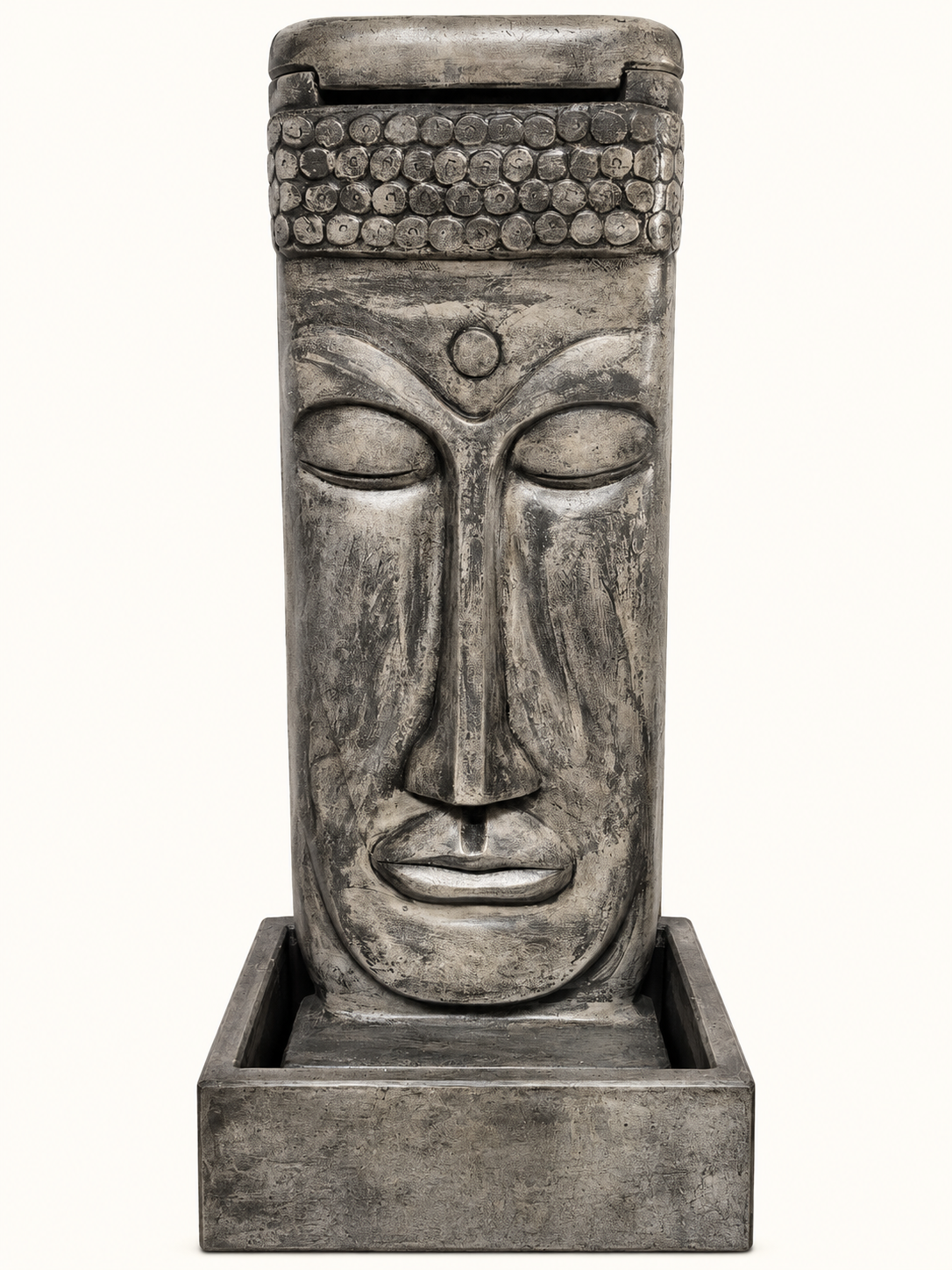 Zen Buddha Concrete Water Fountain