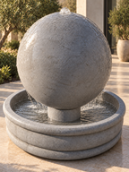 Luxury Oversized Concrete Sphere Fountain