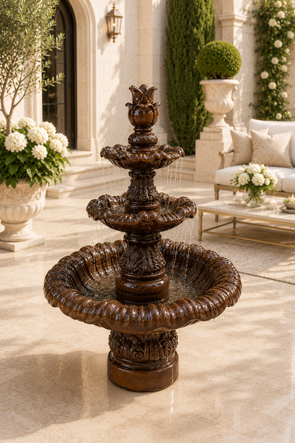 Grand 3-Tier Classic Garden Fountain
