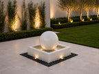 24” Basin Fountain with 20” Concrete Sphere – Full Kit (etsy image id: 7988393988)