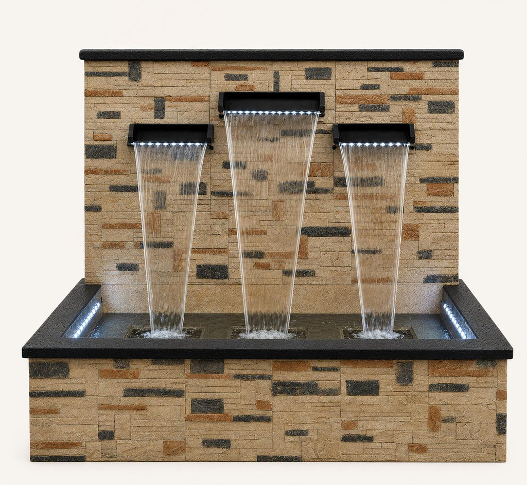 Modern Polyresin Wall Fountain  | Custom Design and size __etsy:8229173588