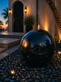 30” Concrete Sphere Fountain – Modern Outdoor Water Feature __etsy:8281878434
