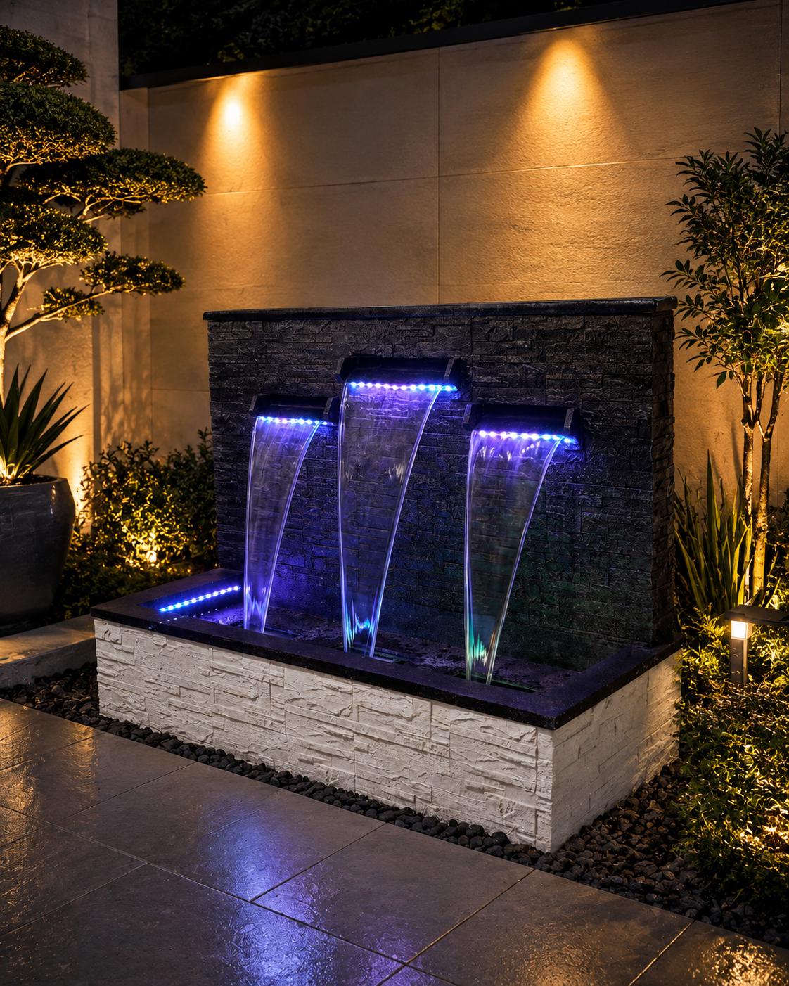 Modern Polyresin Wall Fountain  | Custom Design and size __etsy:8306264820