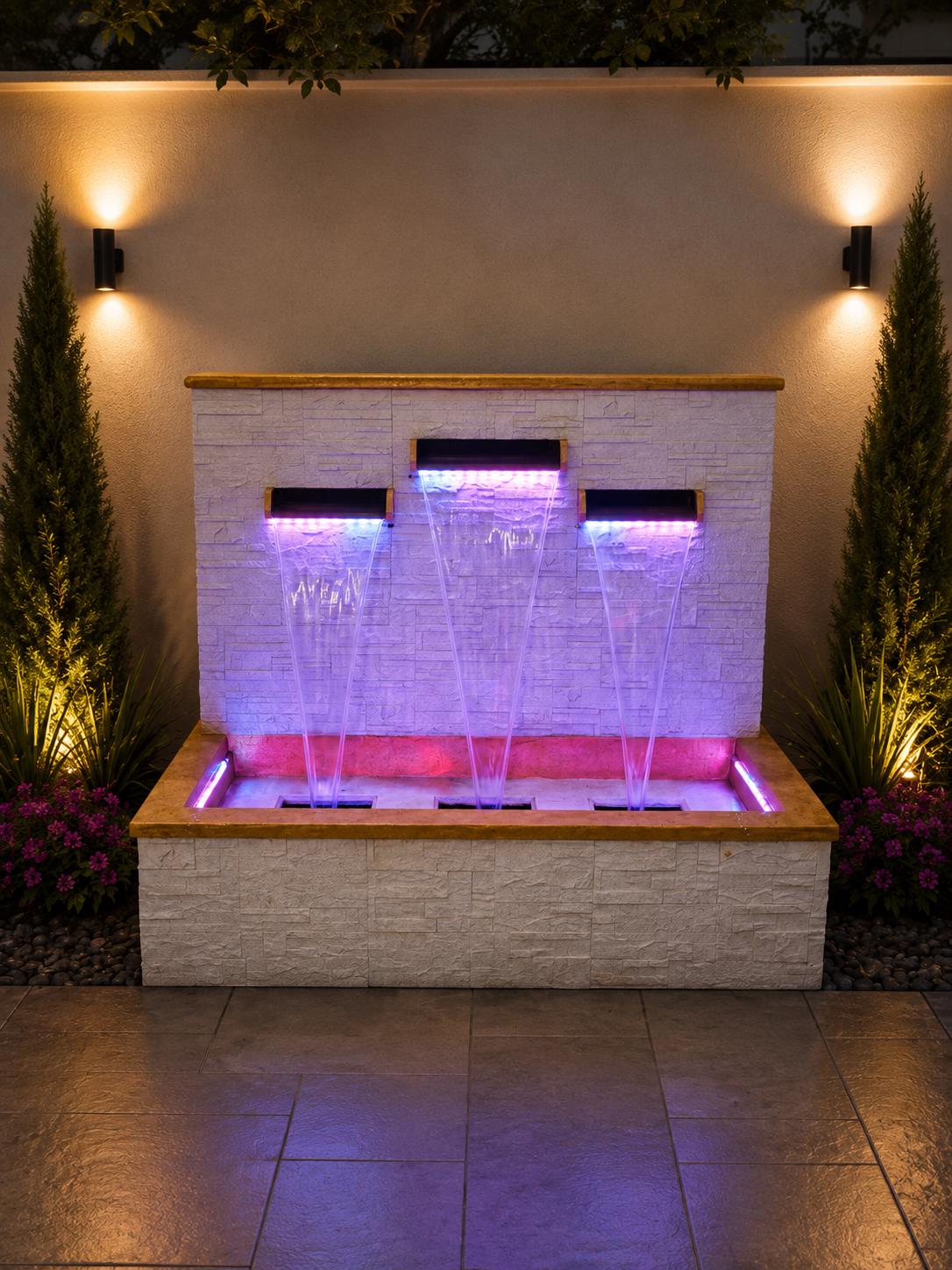 Modern Polyresin Wall Fountain  | Custom Design and size __etsy:8354162987