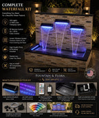 Modern Polyresin Wall Fountain  | Custom Design and size __etsy:8354177471