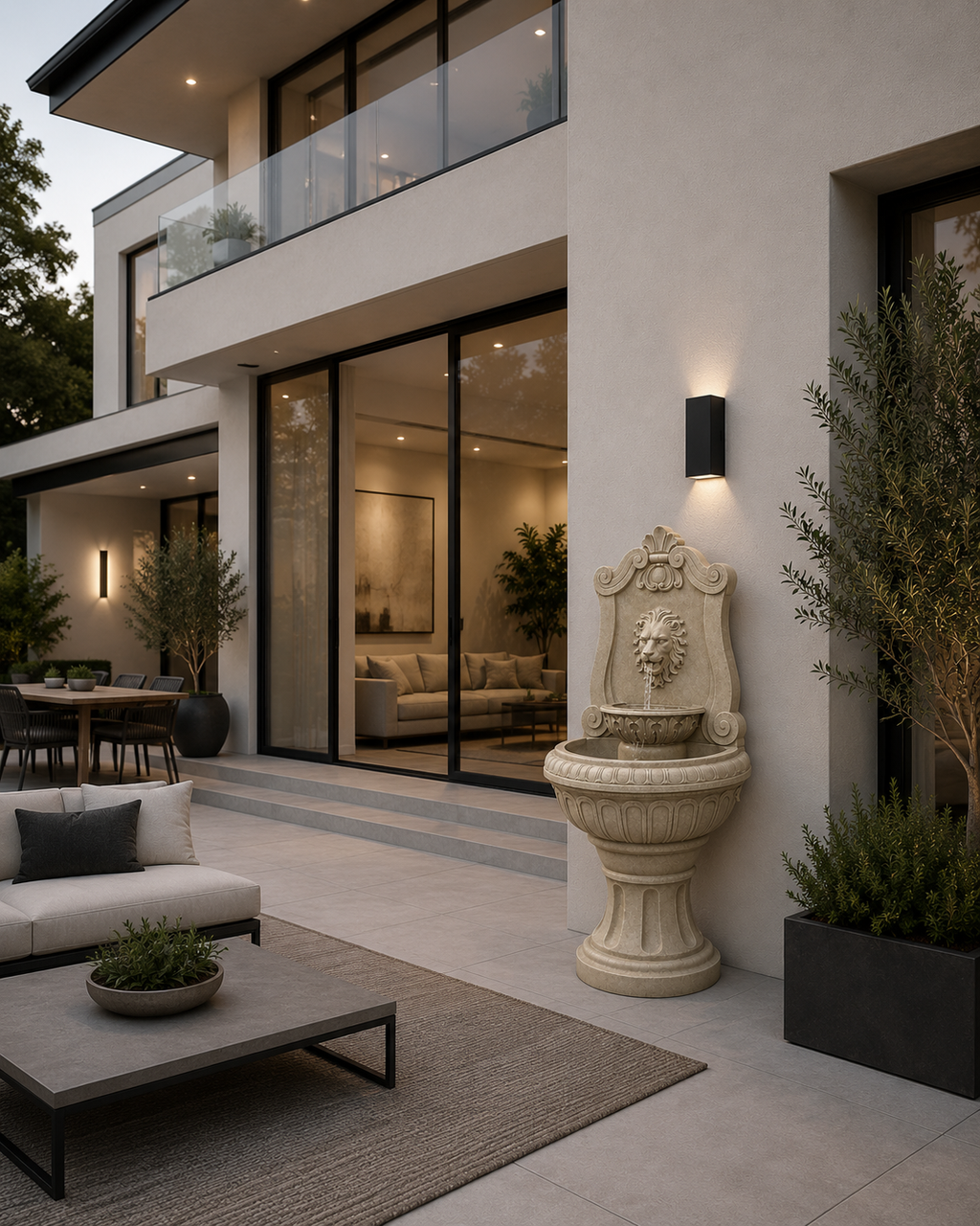 Lion Head Wall Fountain