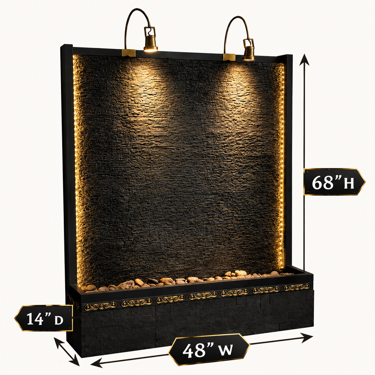 Luxury LED Water Wall Fountain