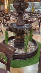 Elegant Concrete Birds Fountain 6-7 ft