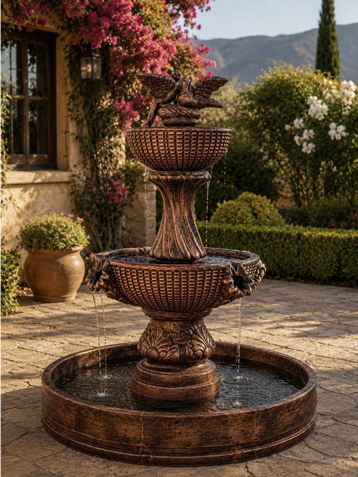 Real home fountain demonstration video