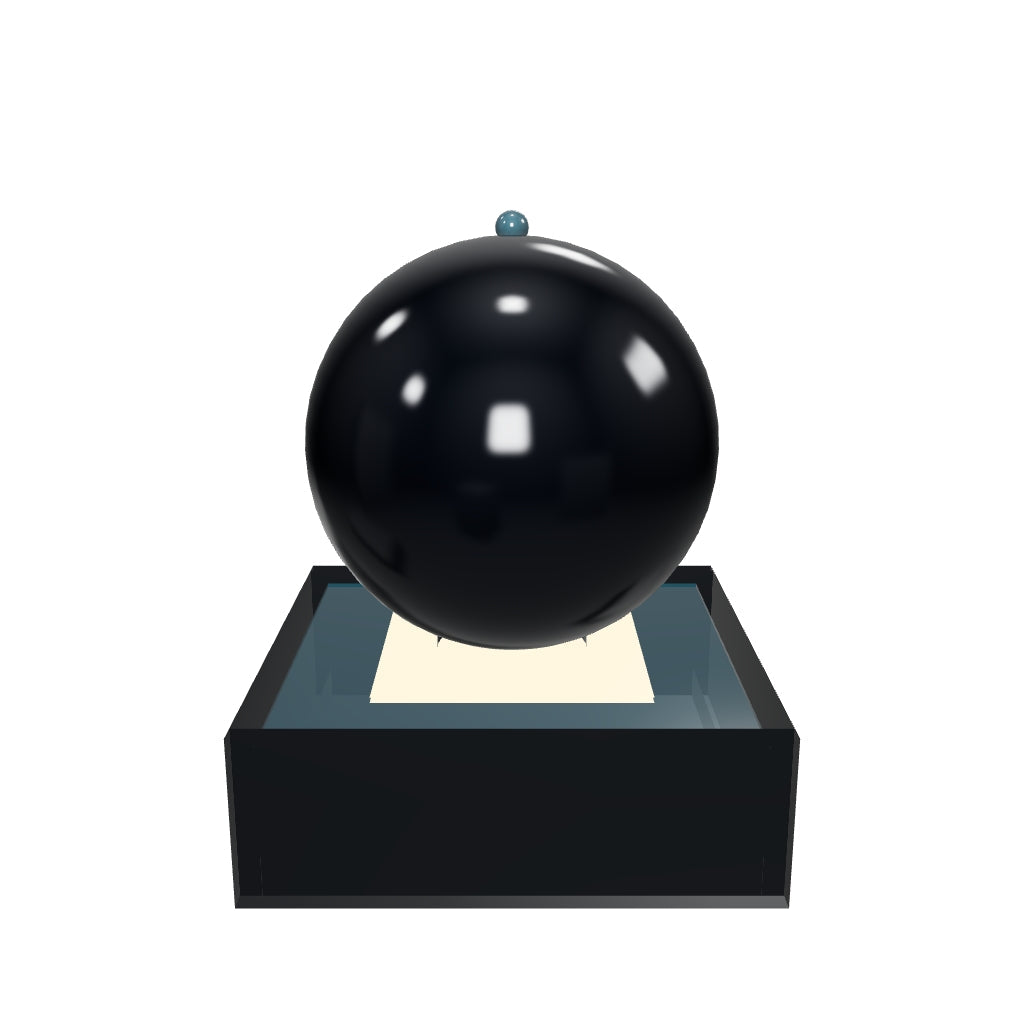 Luxurious 30'' Concrete Sphere with a showing basin