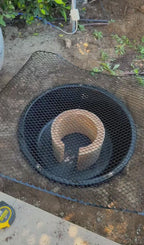 Fuente esférica de hormigón de 24" (juego de 2) - Característica de agua para exteriores