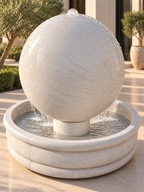Luxury Oversized Concrete Sphere Fountain